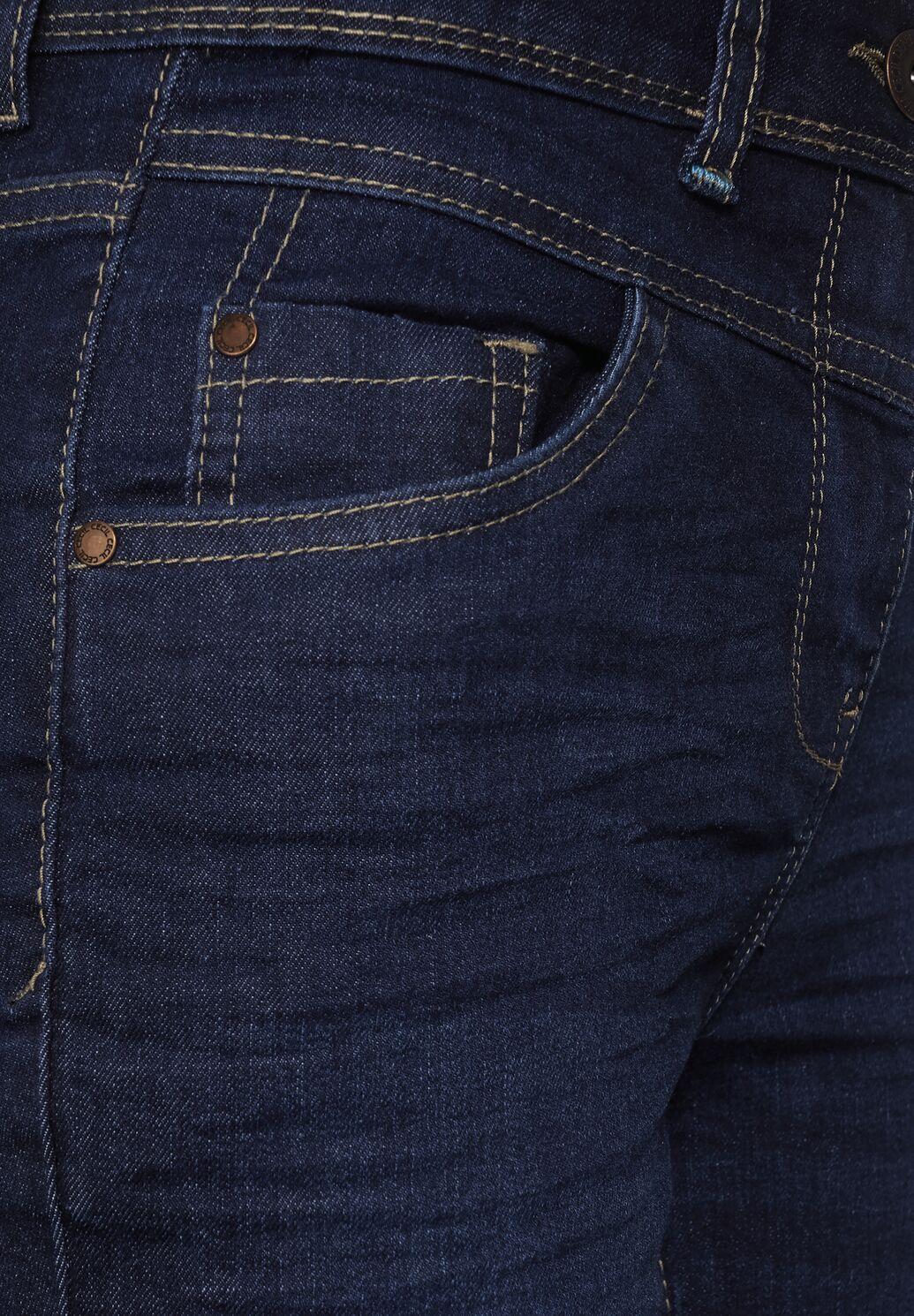 CECIL - Slim Fit Jeans Hose im Style Toronto dunkelblau